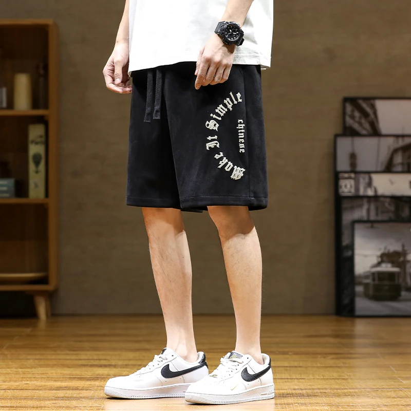 Letter Foaming Printing Cargo Shorts Men Fashion Casual Summer Clothing 2024 Fashion Y2K Streetwear Men Breathable Baggy Shorts