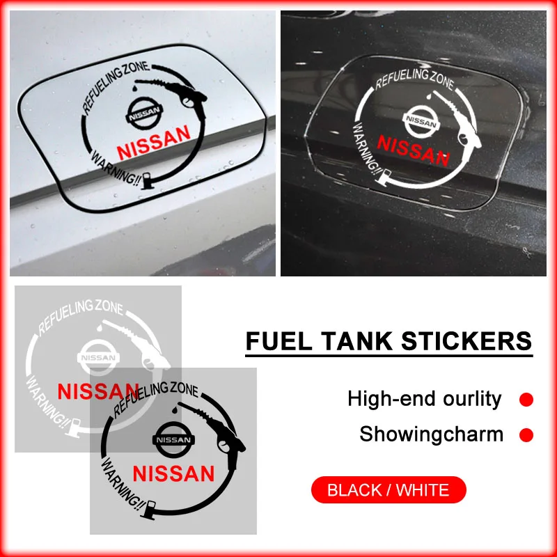For Nissan Nismo Qashqai j11 Juke X Trail Wheel Center Caps Car Fuel Tank Cap 3D Stickers Vinyl Fashion Decoration Decals Emblem