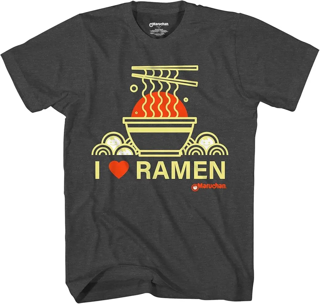 تي شيرت جديد لطيف ومضحك بنمط طباعة الطعام من القطن الخالص فضفاض ومريح بأكمام قصيرة للرجال والنساء