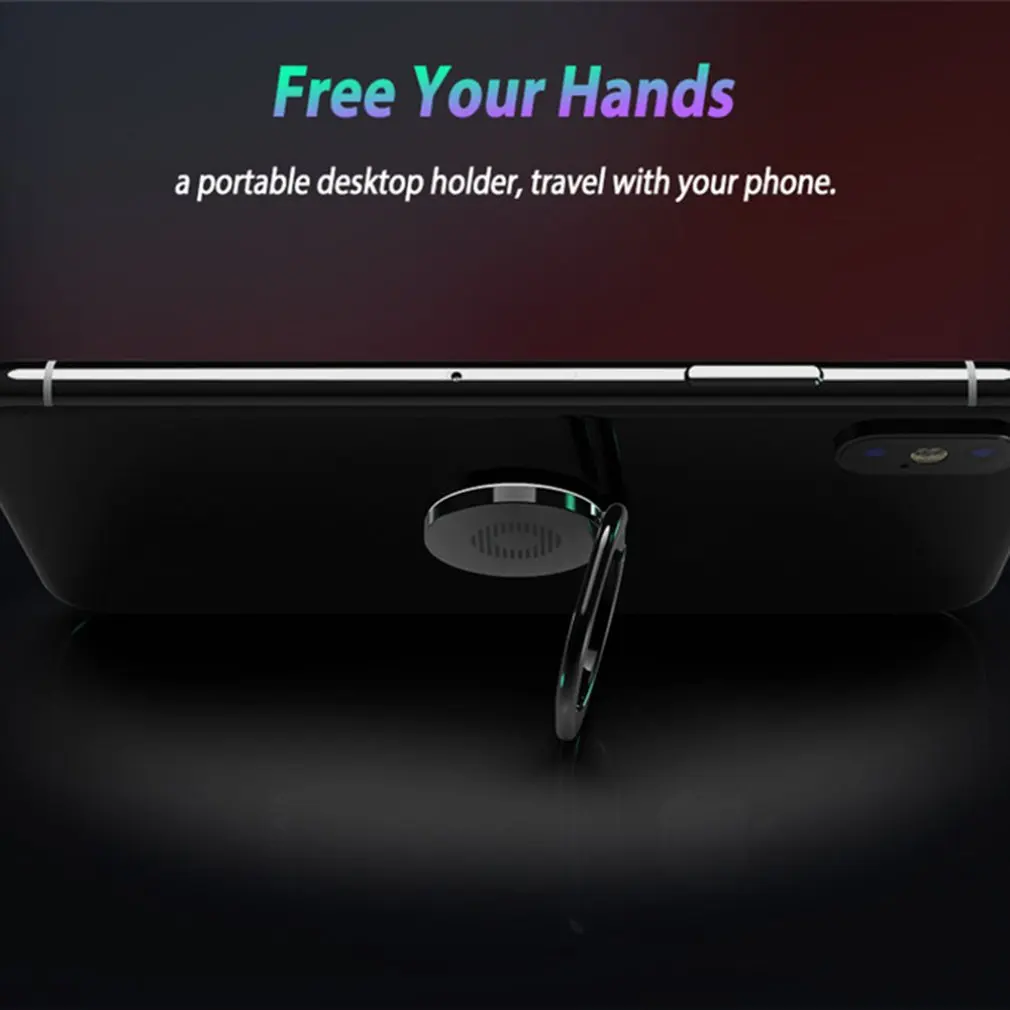 Finger Ring Holder 360 Degree Mobile Phone Smartphone Finger Stand Holder Round Phone Ring Car Mount Stand