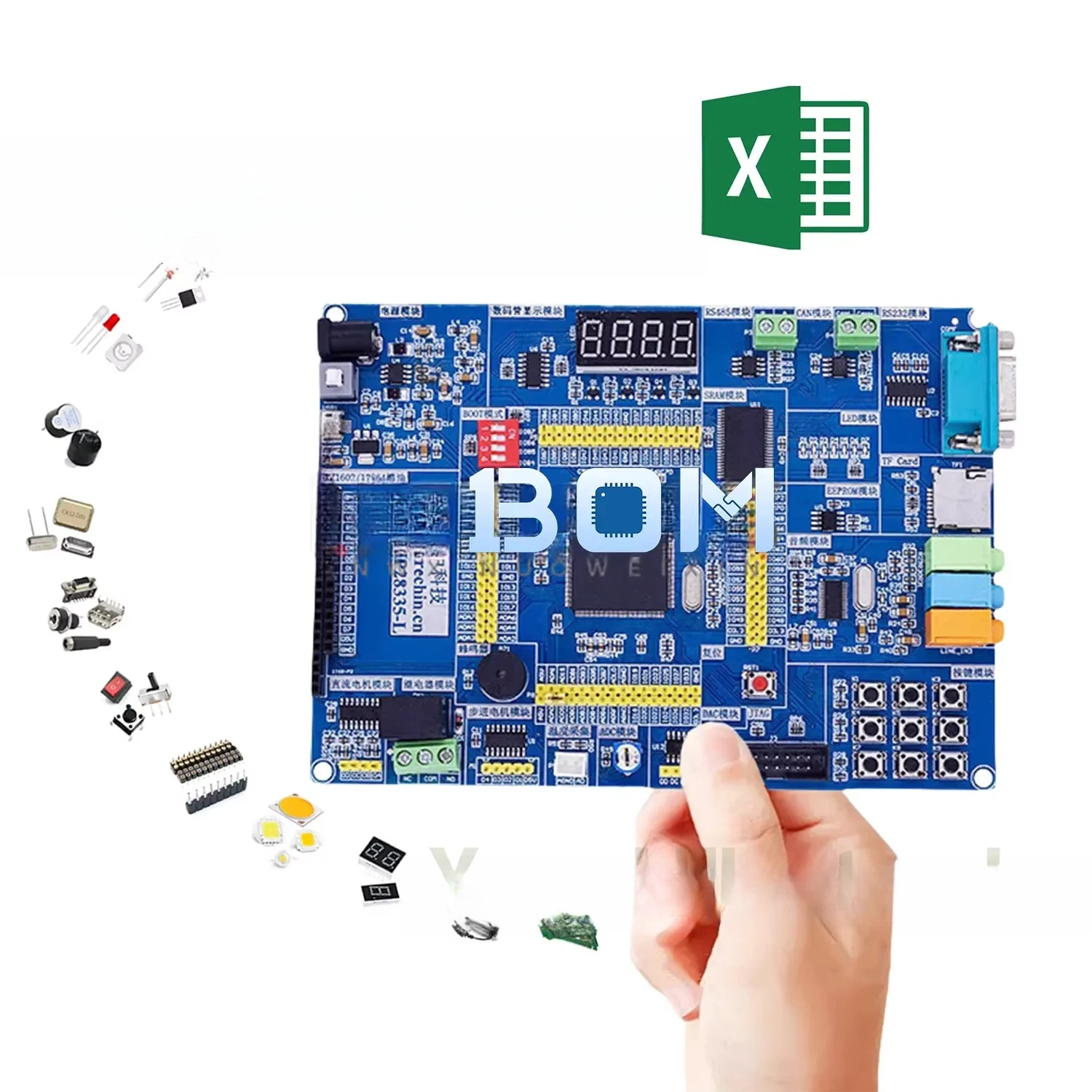 Multilayer PCB Fabrication Integrated Circuit Embedded Chip Microcircuit