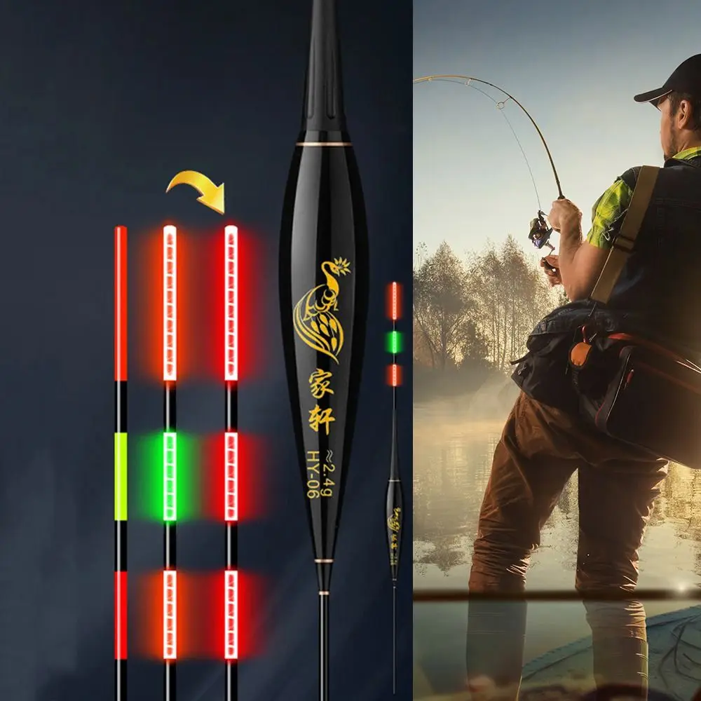 High Quality Indicator Electronic Fishing float Slip Drift Tube Buoy Strike Light Float 2 Light Bobbers Night fishing