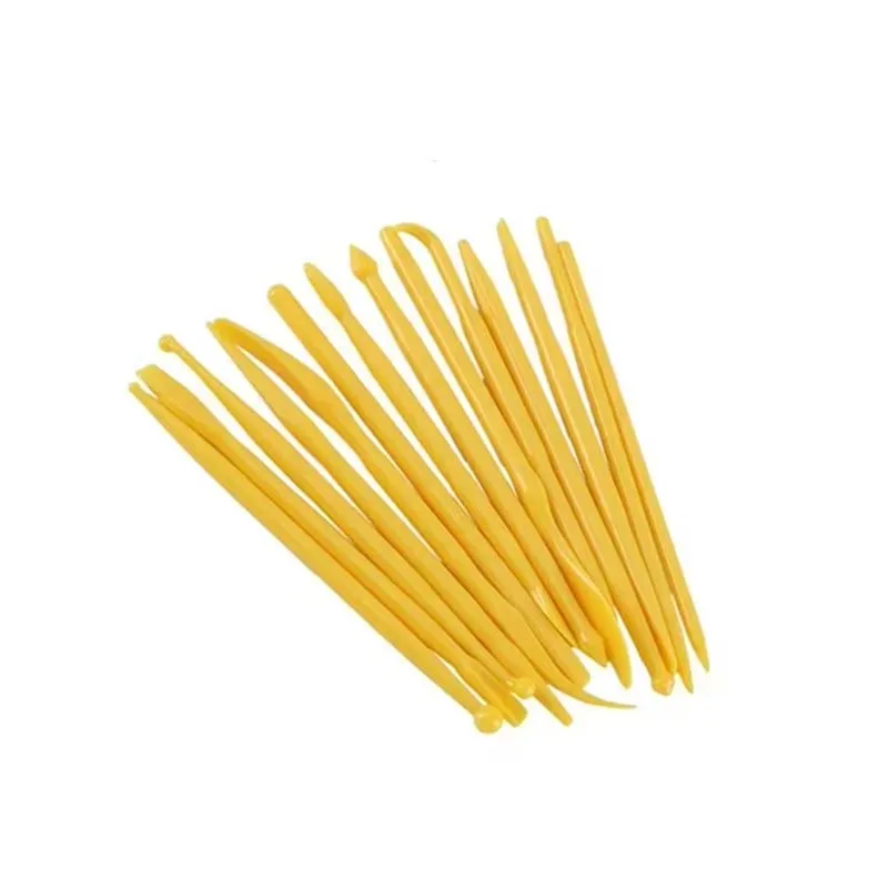 14 قطعة/المجموعة البلاستيك الطين النحت مجموعة الشمع نحت أدوات الفخار نحت النحت المشكل بوليمر النمذجة الطين أدوات #5