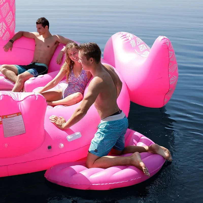 Pool Float Island Beach Party Swimming Pool Floating Boat Summer Rest Water