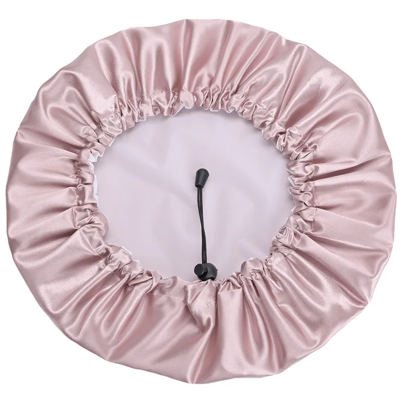 

*Shower Cap Women's Waterproof Bath Large Adjustable Double Layer Thickened Deep Waterproof Hood Premium Hair Cap Shower Cap Ho