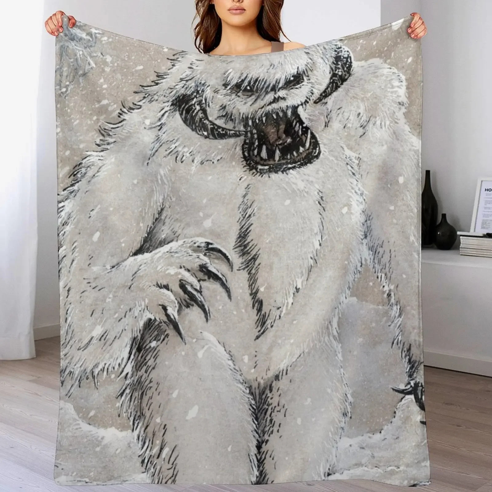 

Wampa Throw Blanket Shaggy bed plaid Sofa Throw Soft Big Blankets