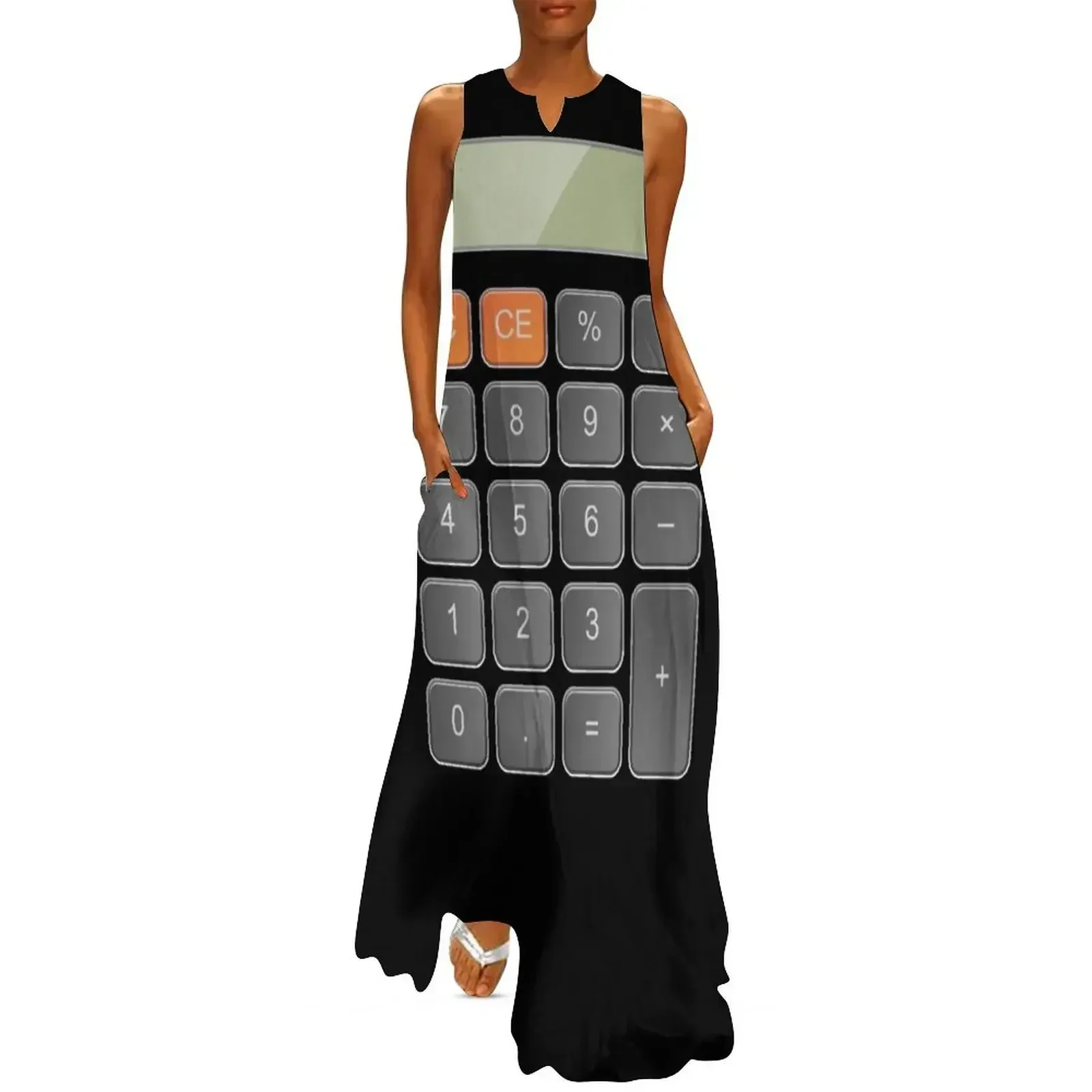 

Cool Funny Calculator Party and Halloween Costume Design Long Dress Evening dresses women's summer dresses 2025 Dress