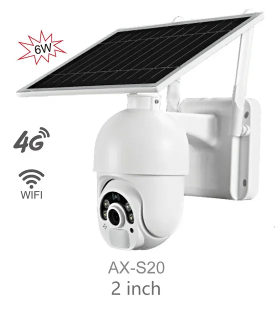 

Outdoor Solar Camera by Battery Powered 1080p 4G 2mp Hd SD Card Wifi with PIR Video Solar Camera