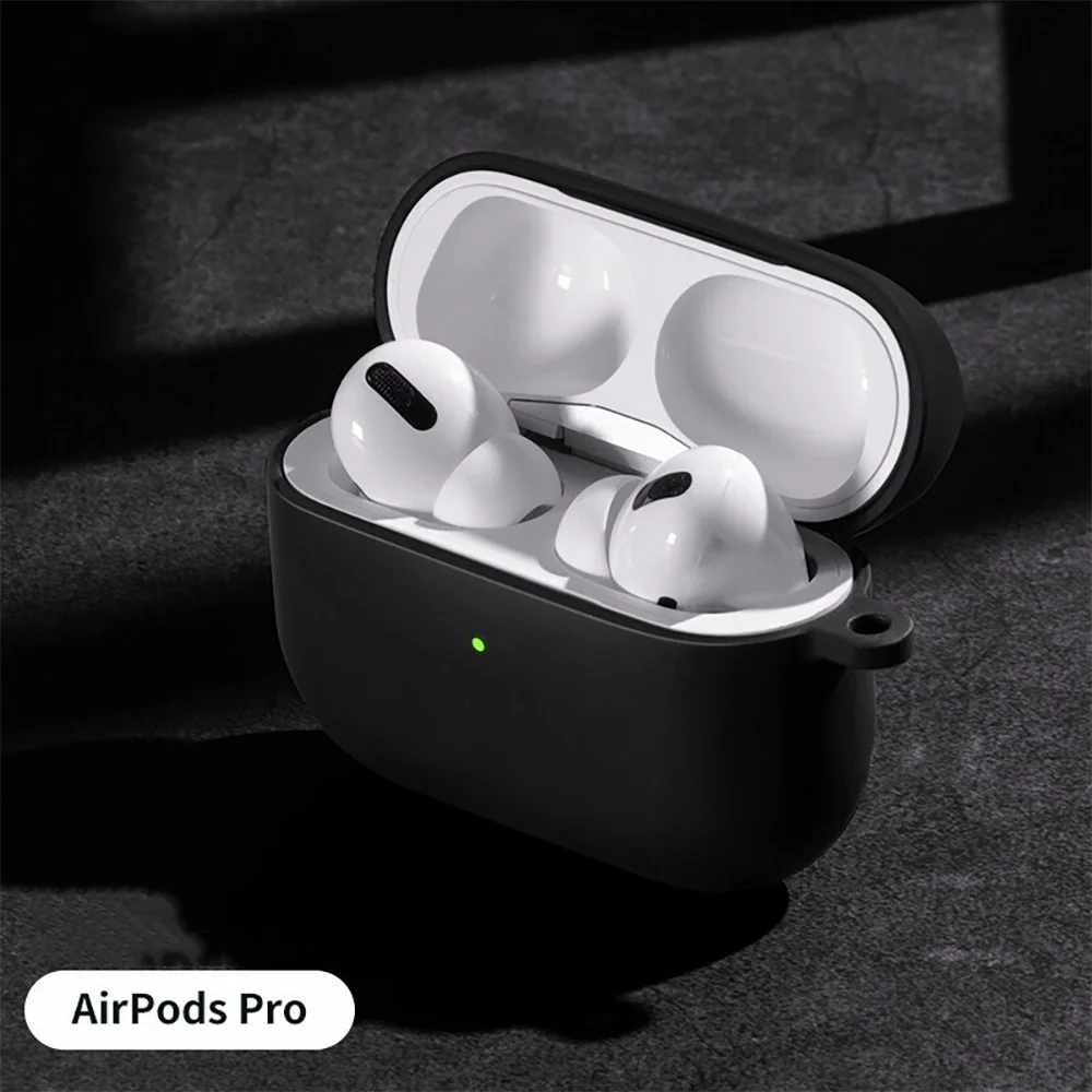 Capa em silicone macio para apple airpods pro, estojo para fones de ouvido sem fio, bluetooth, a2084 a2083