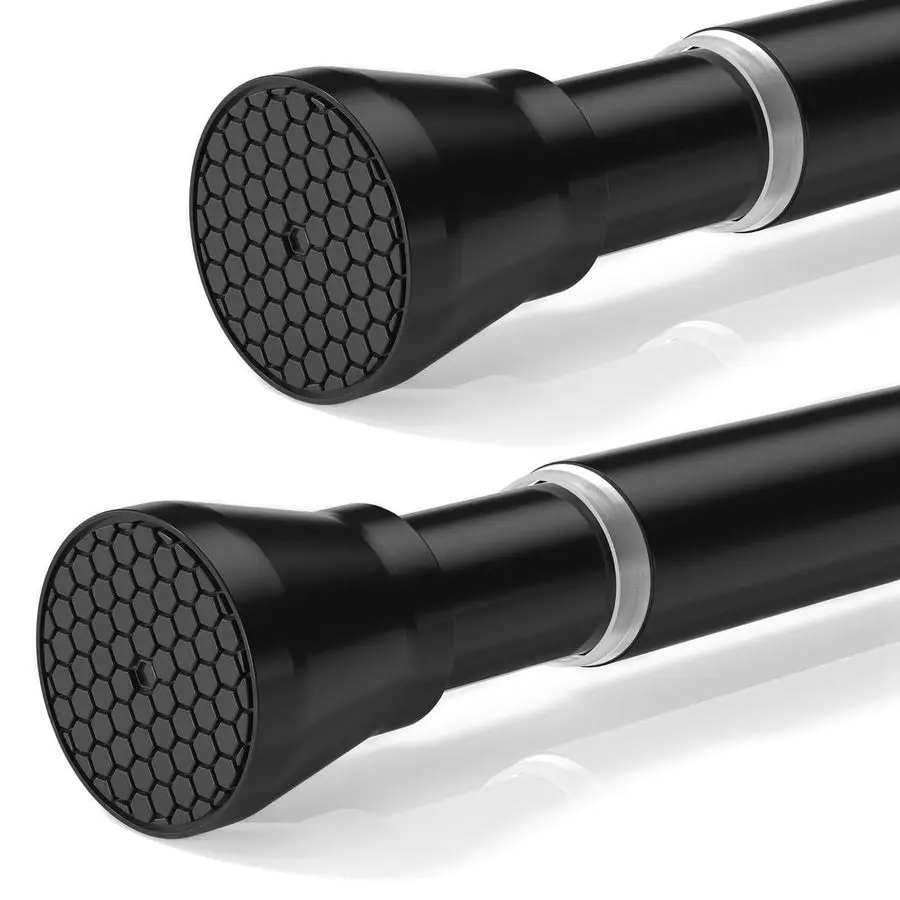 

Curtain Rod 3064 inch 2Pack Shower Adjustable Curtain Rod No Drilling Expandable Spring Pressure Rod Spring Curtain Rods for Bat