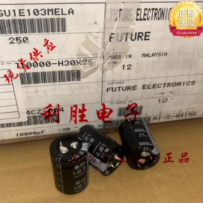 

5-30 шт. 10,000 мкФ 25В Японский конденсатор NCC 25В 10,000 мкФ 25*35 GU 105 ° С