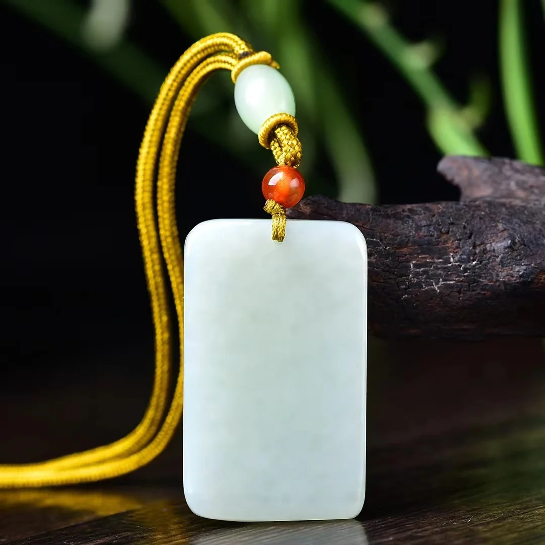 Exquisite Hetian jade 46*26MM Pixiu Pendant jewelry 8023#