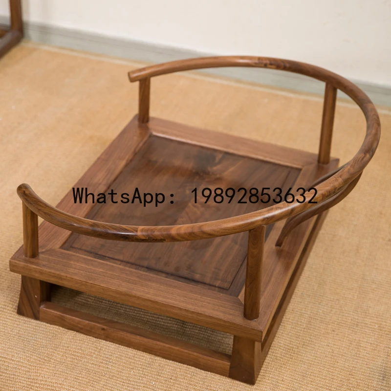 

YFY North American Black Walnut Meditation Zen Tatami Circle Tea Meditation Meditation Solid Wood