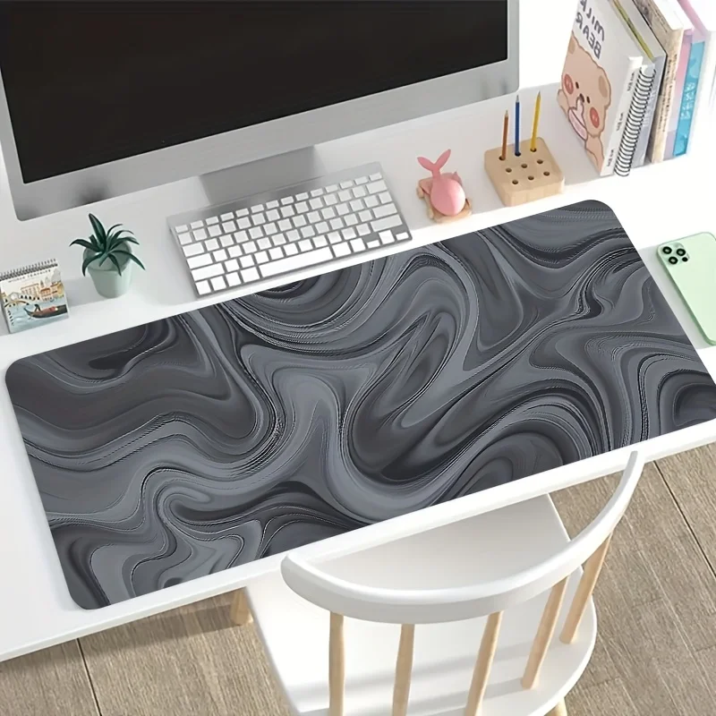 

The grey gradient design mouse pad, anti-slip rubber base, durable, thickened and easy-to-clean computer desktop decoration