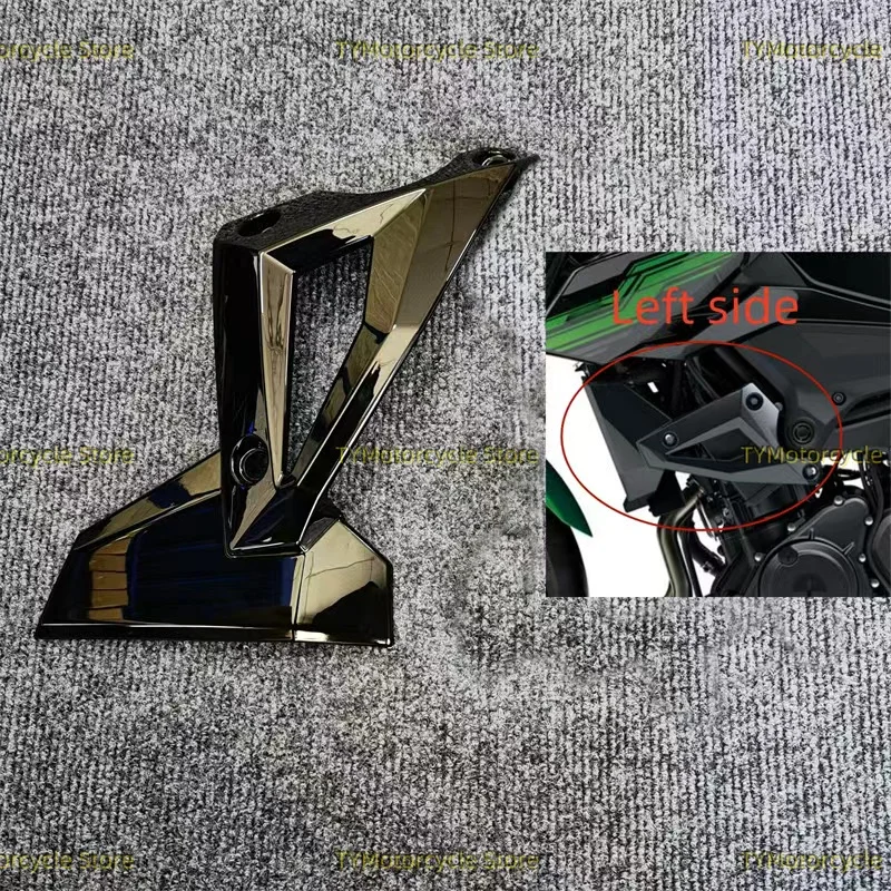 Bright Black PLASTIC Hydro Dipped Side Frame Radiator Guard Fairing Fit for KAWASAKI Z400 2018 2019 2020 2021 2022 2023 2024