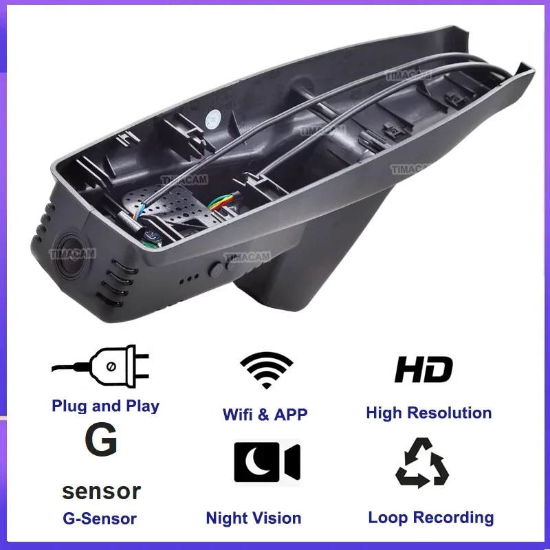 

TIMACAM 2K 4K 2160P Car DVR Dash Cam Front and Rear Camera For BMW I3 I01 2013 2014 2015 2016 2017 2018 2019 2020 2021 2022 2023