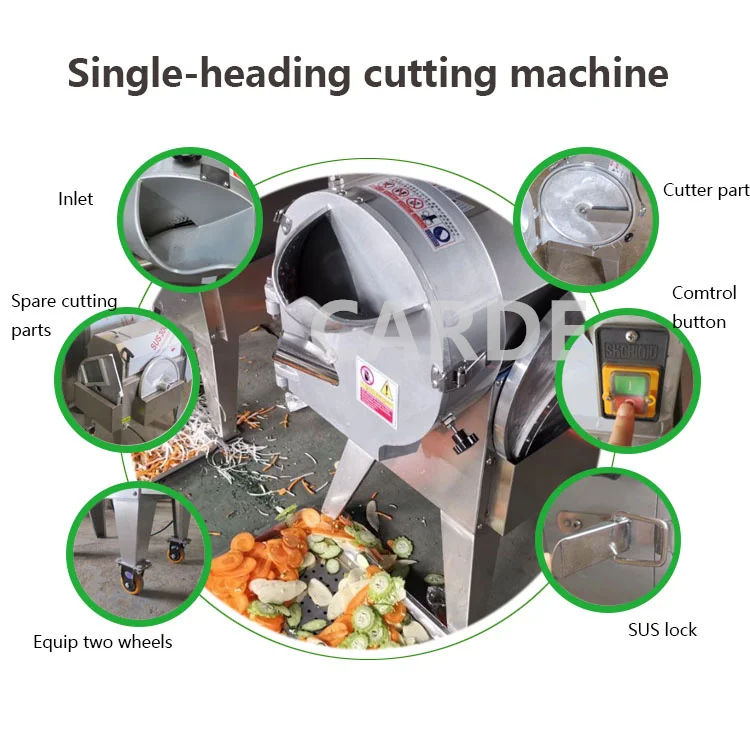 Commercial Automatic Cabbage Lettuce Carrot Potato Cucumber Onion Banana Cutting Slicing Machine