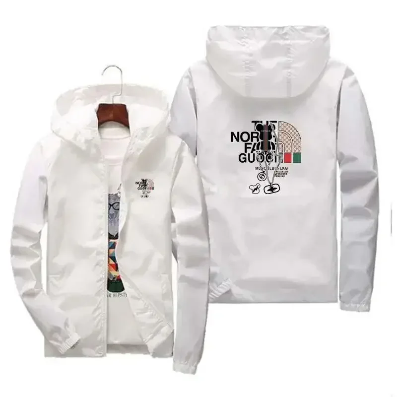 2026 Spring Autumn Men's Windproof Zipper Jacket Casual High-Quality Hooded Baseball Coat Outdoor Sports Streetwear Warm Coat