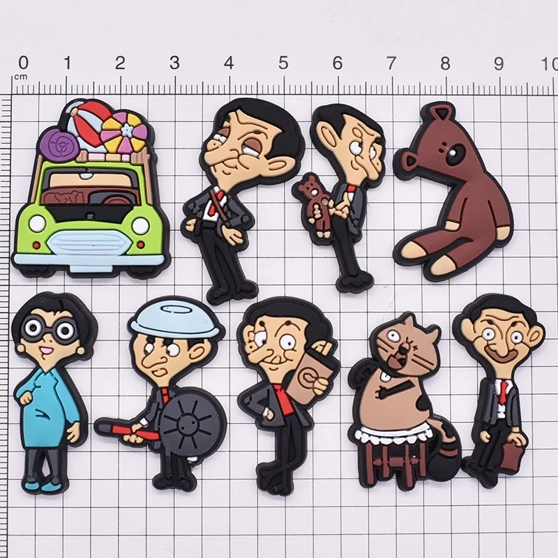 9/50 Stück Mr. Bean Schuh-Charms, Cartoon-Schuhaccessoires, passend für Clogs, Sandalen, Gartenschuhe, Dekorationen, Schnallen für Kinder, Geschenke – Detail 4