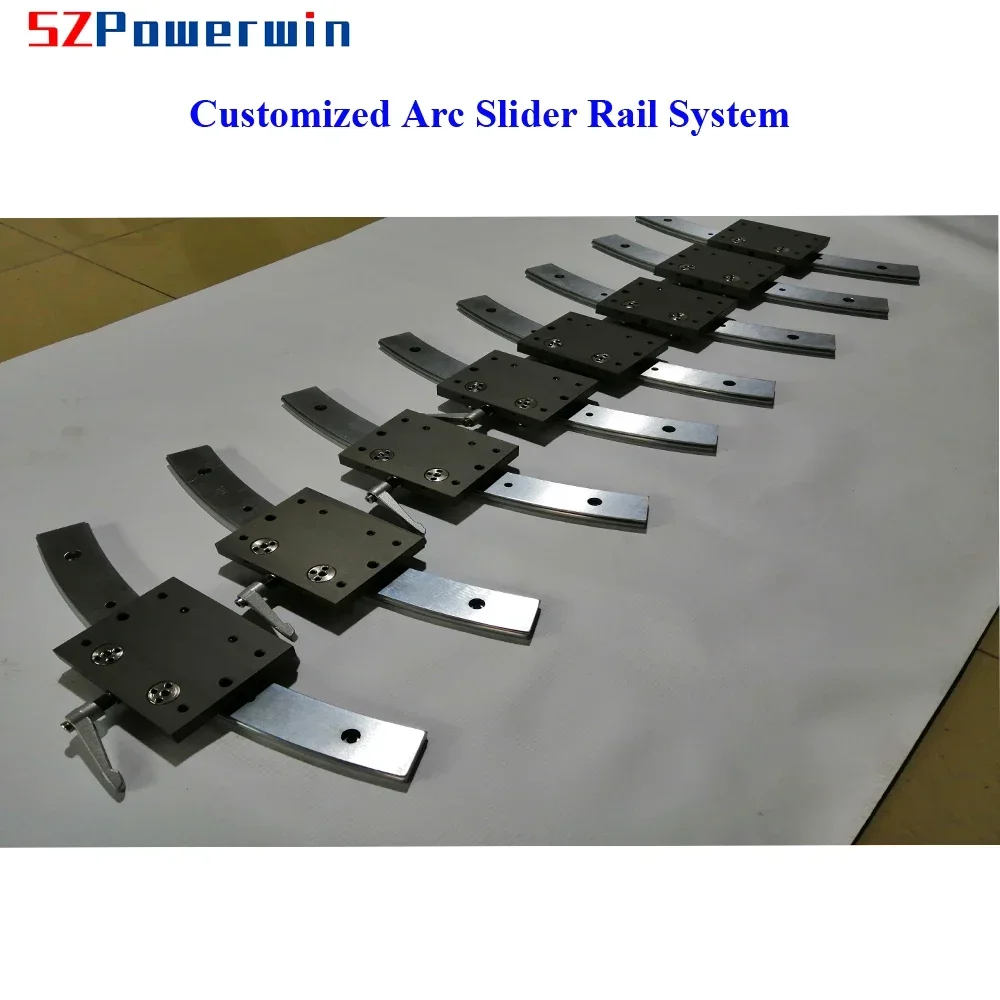 High Grade Customized Slider Rail Track System R75 R100 R150 R200 Arc Circular Guide Rail2