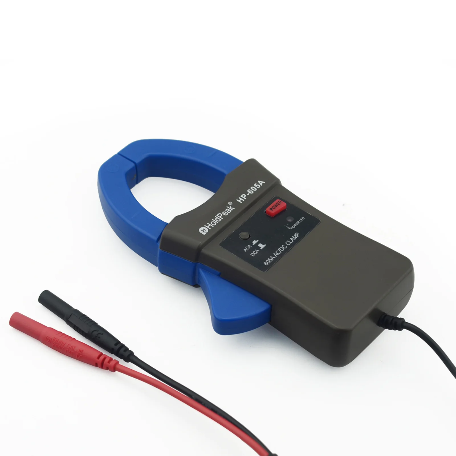 HoldPeak HP-605A Adapter zaciskowy 600A prąd AC/DC dioda LED 45mm kaliber szczękowy HoldPeak cyfrowy multimetr cęgowy do Multimetro