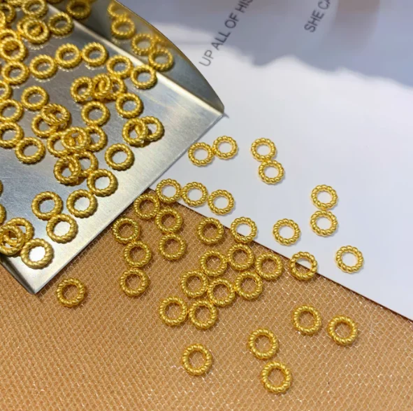 24k-pure-gold-jewelry-spacers-fine-gold-stoppers-for-beads-gold-twisted-spacer-53mm-big-hole-3mm