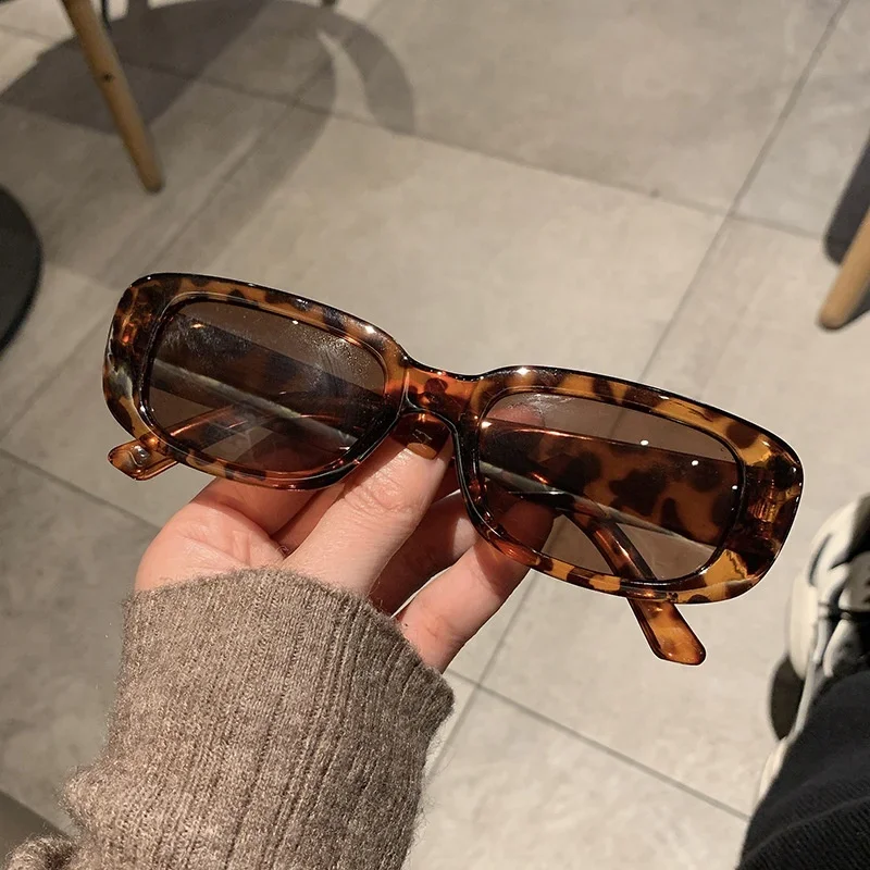 

Small Rectangle Sunglasses Women Oval Vintage Brand Designer Square Sun Glasses for Women Shades Female Eyewear Anti-glare UV400