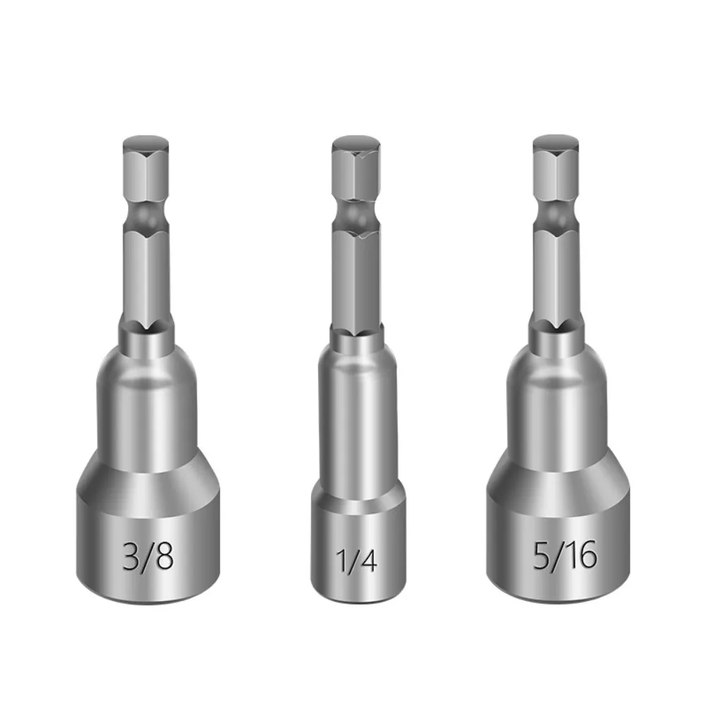 65mm Impact Socket Magnetic Nut Screwdriver Hex Key Set Drill Bit Adapter for Power Drills Impact Drivers Socket Kit