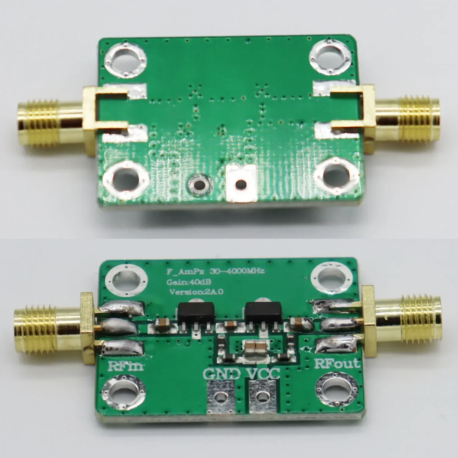 Nuovo modulo amplificatore RF guadagno 30-4000MHz 40dB, modulo guadagno scheda amplificatore ad alta frequenza, Radio amatoriale, misuratore RF