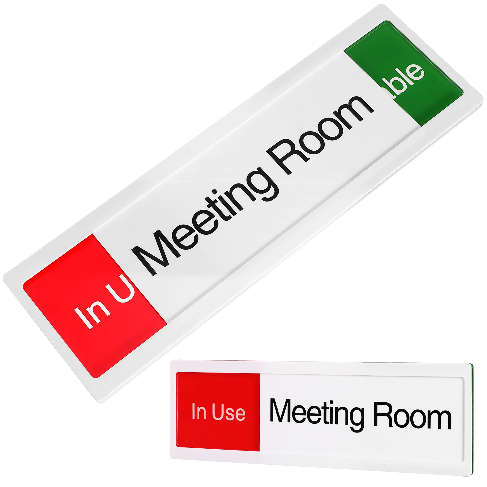 LALAFINA لافتة للباب المنزلق لغرفة الاجتماعات المكتبية الخصوصية شاغرة مشغل لا تزعج الاستخدام المتاحة مؤشر غرفة الاجتماعات