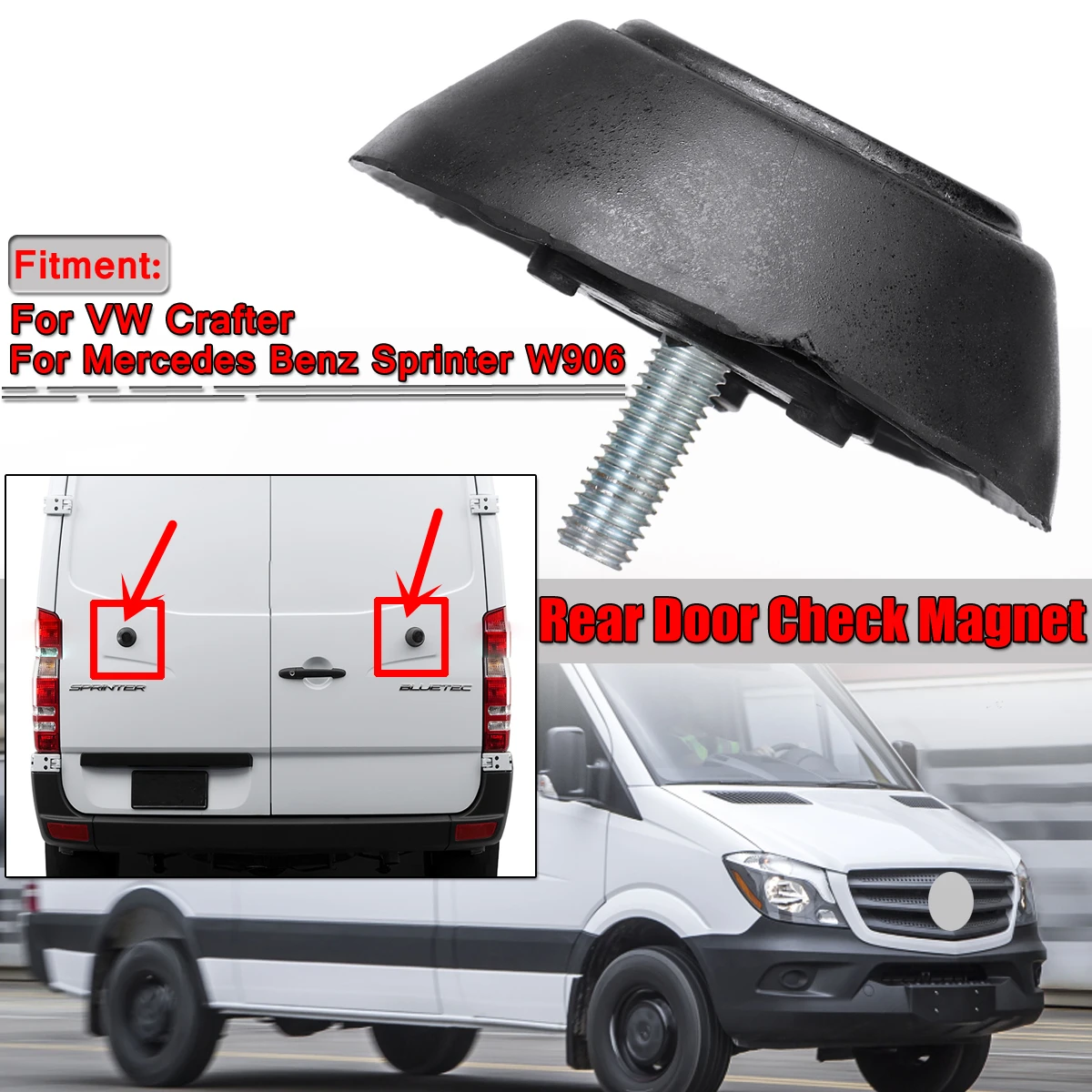 

Car Rear Door Stop Check Magnetic Side Panel For Mercedes-Benz Sprinter W906 For VW Crafter A9067601228 A9067400216