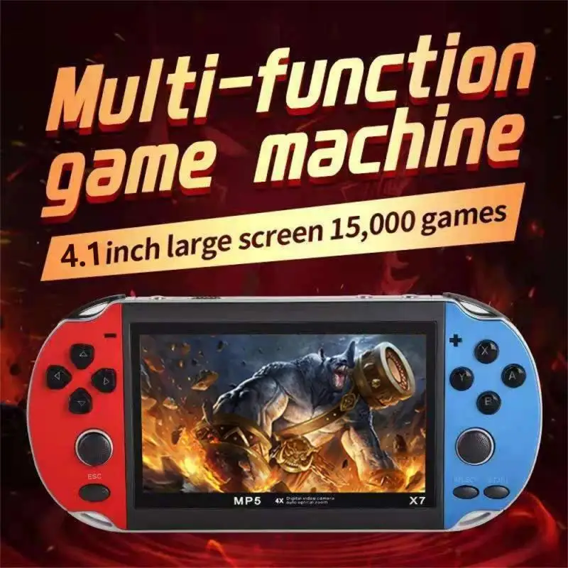 Inch BIG Screen X7 Plus Video Game Console Built-in 10000+ Games Portable Audio Video Player Classic Play Game 8Gb-32Gb