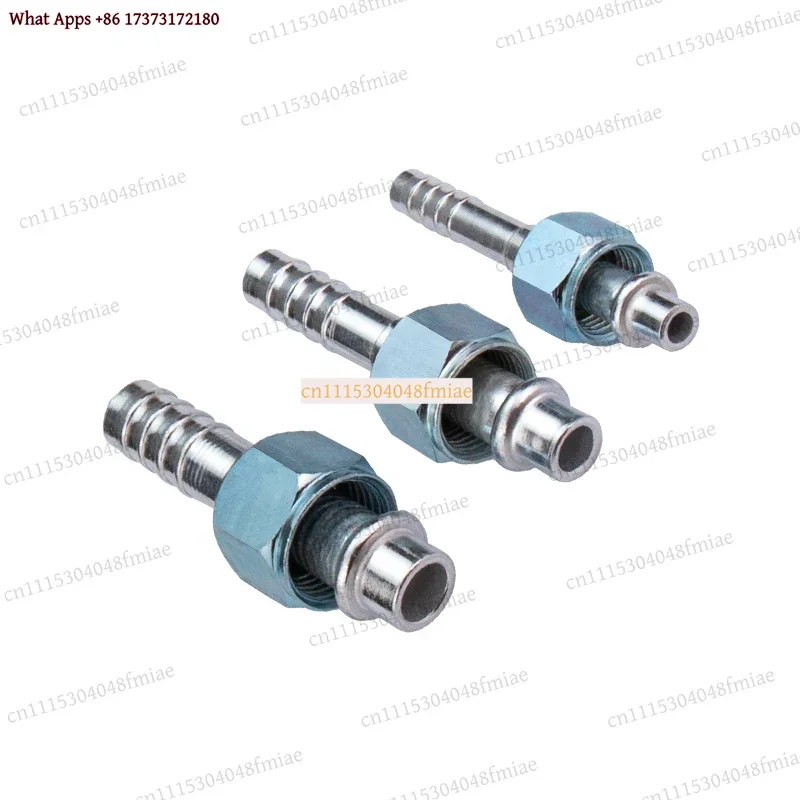 6 8 10 Steel AC Barb Fitting Straight O-Ring Female Thread 5/8-18 3/4-16 7/8-14 A/C Hose