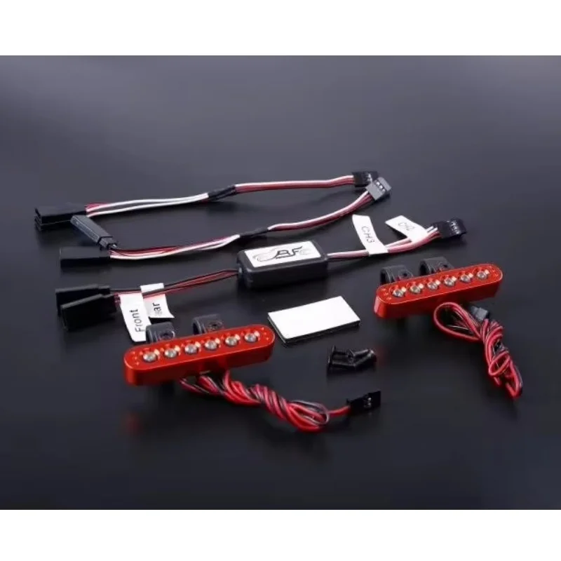 حامل مصباح ألومنيوم مع مجموعة أضواء خلفية لوحدة التحكم الإلكترونية LED لـ LOSI 5IVE-T ROVAN LT DTT