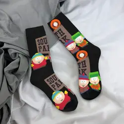 South Park Cartoon Character Men Women Socks Windproof Novelty Spring Summer Autumn Winter Stockings Gift