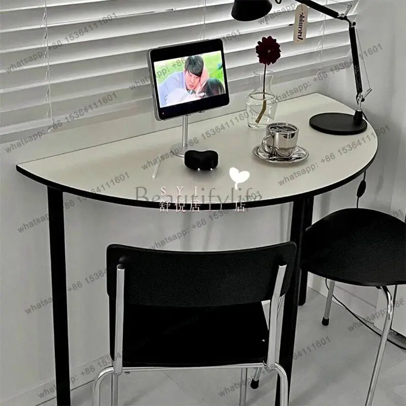 Modern Simple Wall Semicircular Table Bedroom Dresser Home Desk