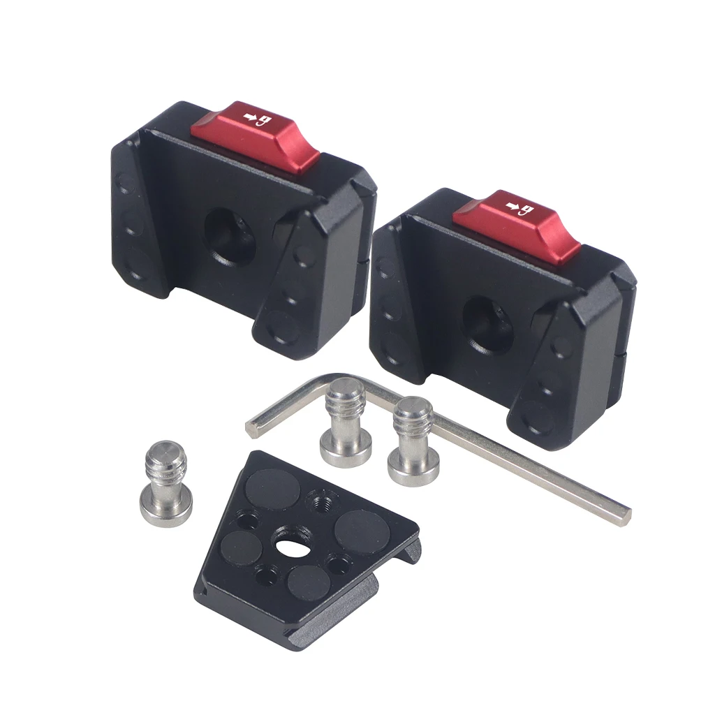 Feldmonitor, Schnellspanner, Schiebeplatte, V-Mount, 38 mm, Arca-Typ, Stativ, Kamera, Gimbal, schneller Schalter für Gopro OSMO 360 ° Ständer – Detail 2