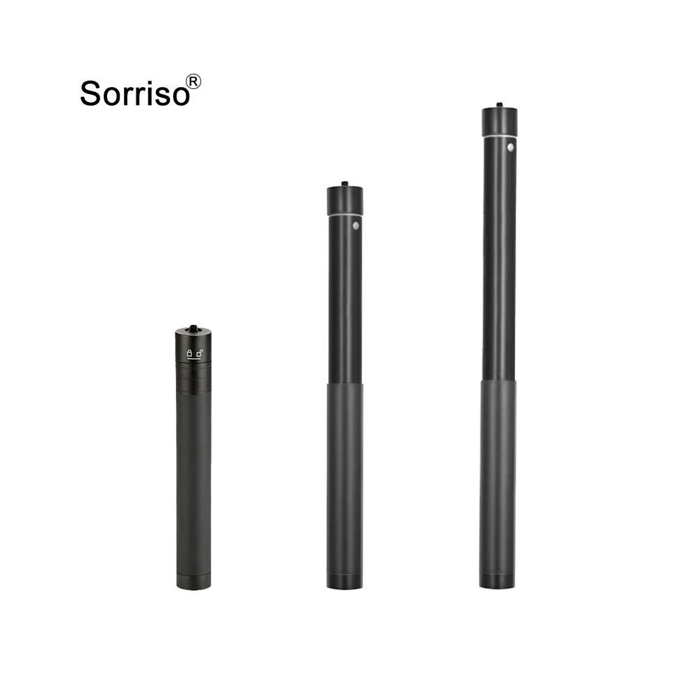 SORRISO 73cm 130cm 170cm Selfie Stick Extended Rod Adjustable Monopod Pole Stand For DJI Gimbal Gopro Insta360 Action Camera