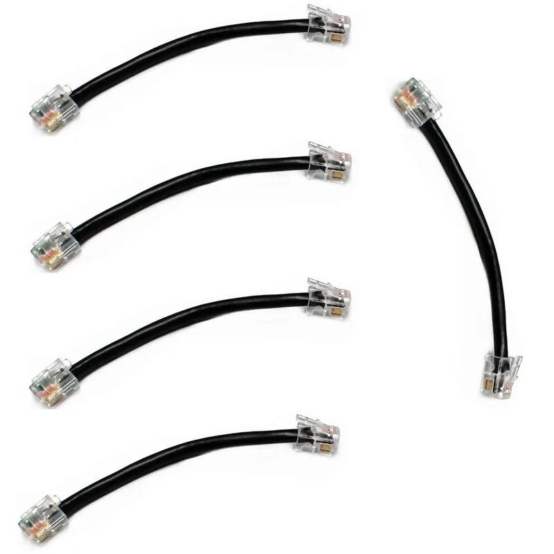 

Walkie Talkie 5pcs Short Front Panel Separate 6pin to 4pin Cable for ICOM IC-2820 IC-2820H IC-E2820 Car Mobile Radio 10cm Long