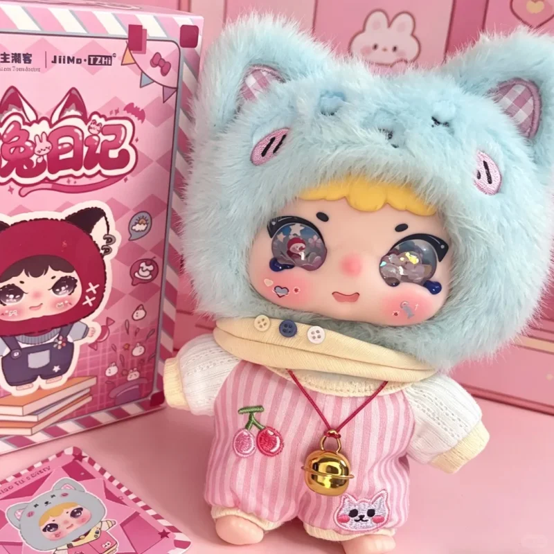 

New Jiimo 200% Plush Blind Box Cat Rabbit Diary Stuffed Doll Trendy Collectible Figure Desktop Ornament Exquisite And Fun Toys