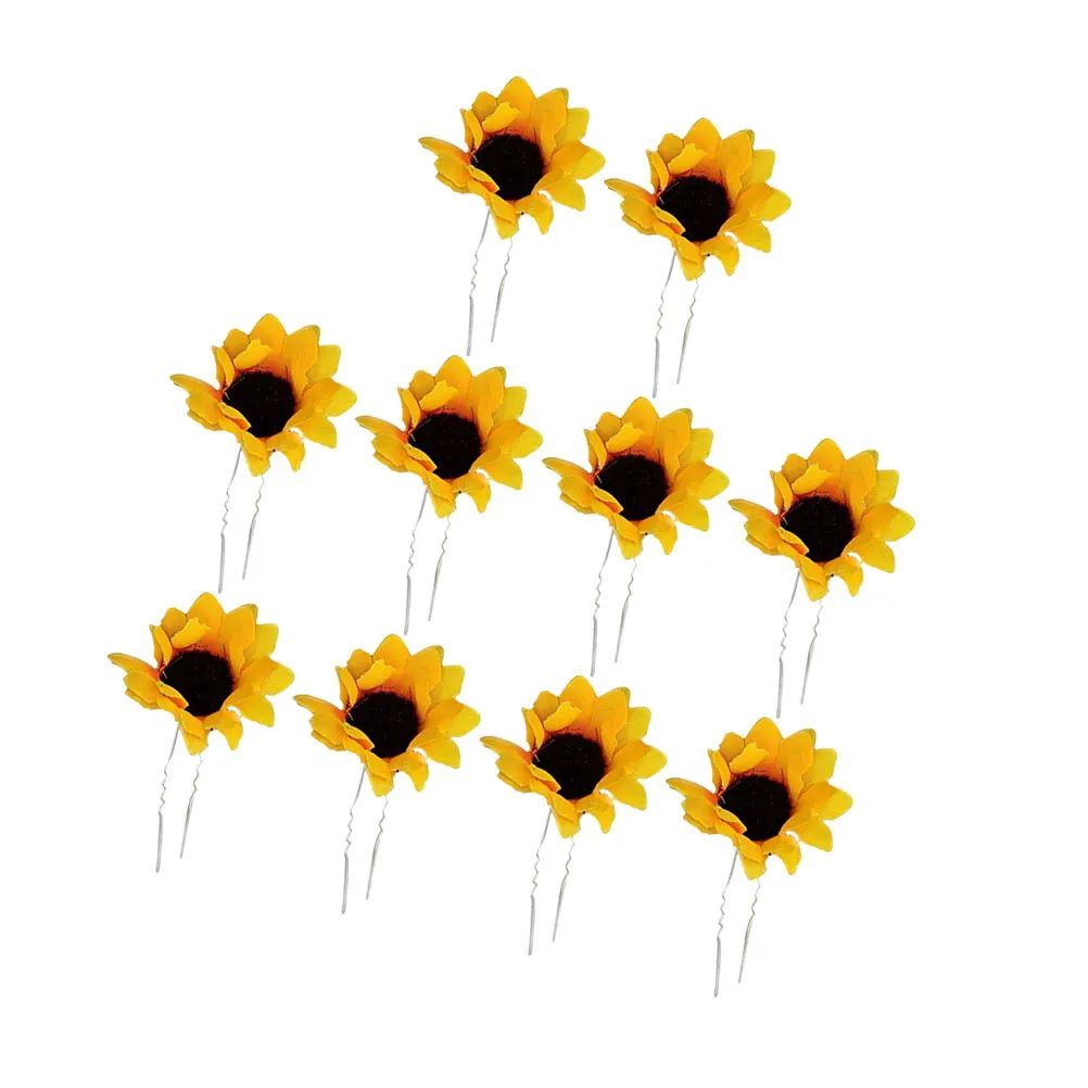 

2Set Sunflower Hairpin Unique Gift for Women Girls Exquisite Design Durable Use for Parties Celebrations Flower Hairpin