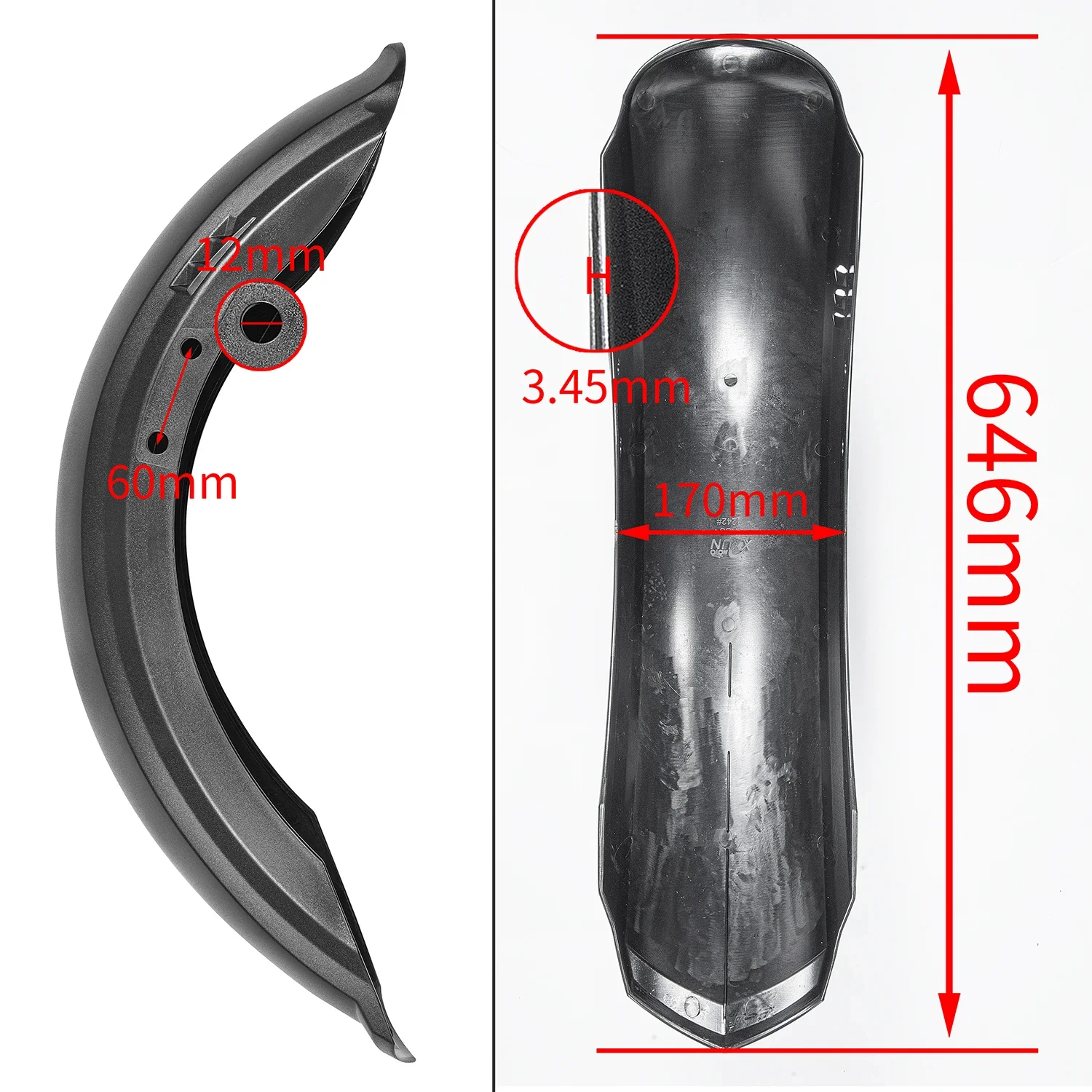 Motorcycle Front Wheel Fender Splash Mudguard Guard Cover for Honda Rebel CMX 300 500 2017-2023 2022 CMX500 CMX300 Accessories