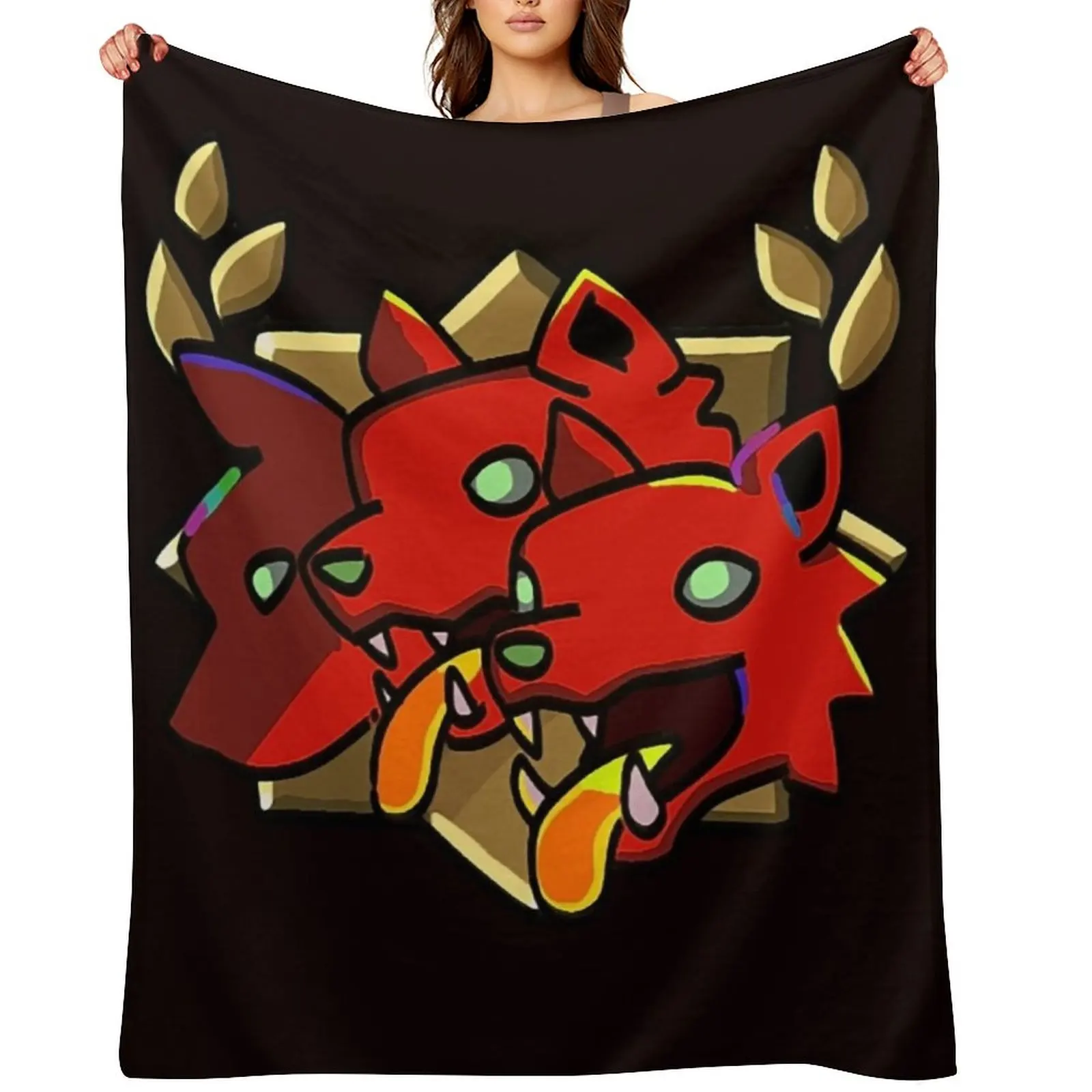 Cerberus Bond Throw Blanket Designers Fashion Sofas Single Polar Blankets