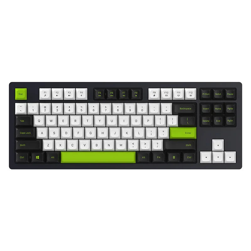 

Wireless three-mode mechanical keyboard 87 keys, metal panel RGB glitter shaft game e-sports special wireless keyboard