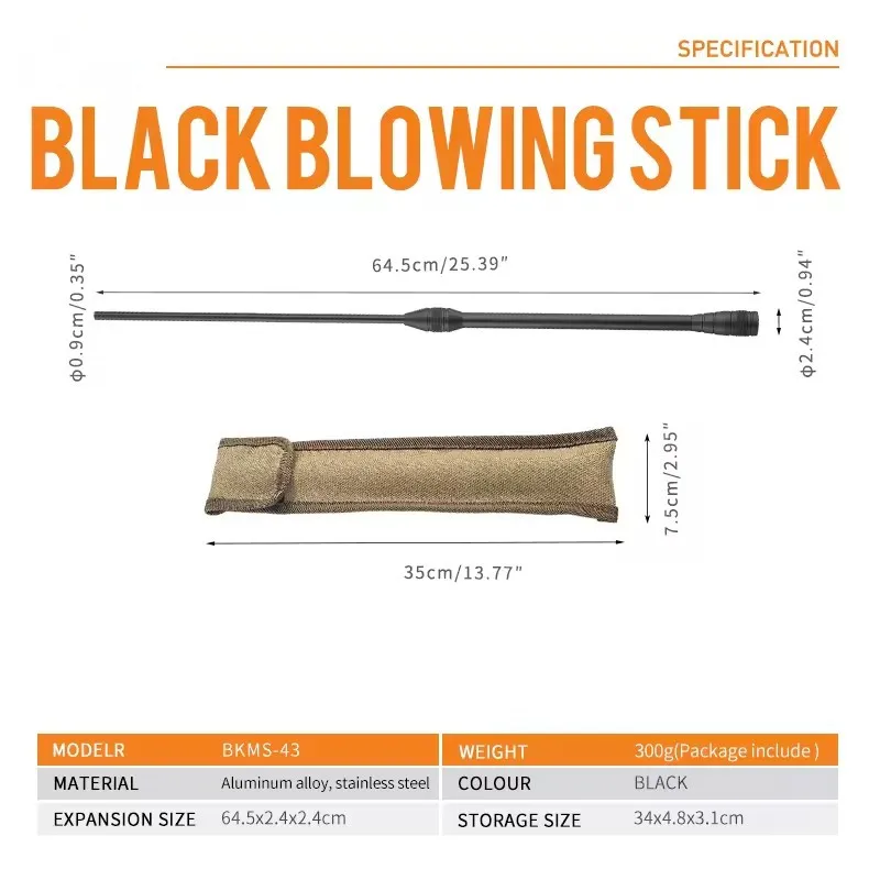 Detachable Blow Fire Tube Mouth Fire Blowpipe Portable High Effective Outdoor Firing Tool Camping Blowing Fire Stick