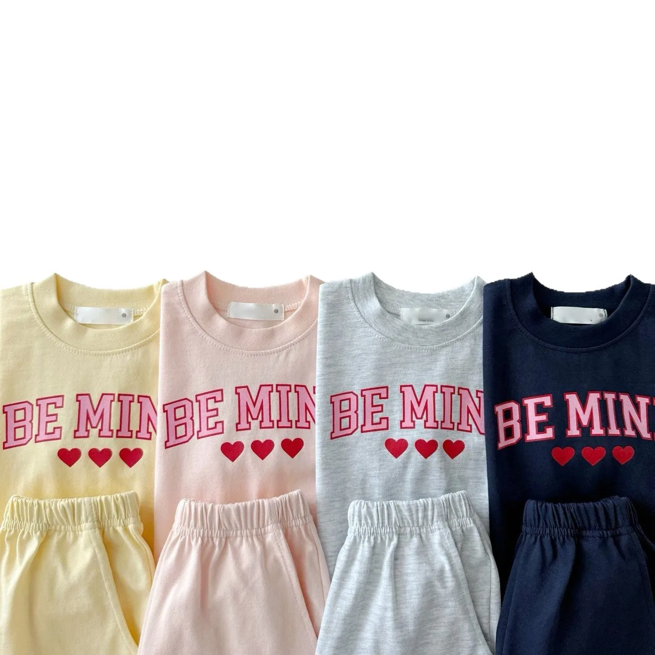 2025 Summer New Children Short Sleeve Clothes Set Boys Girls Letter Print T Shirts + Pants 2pcs Suit Thin Kids Cotton Casual Set