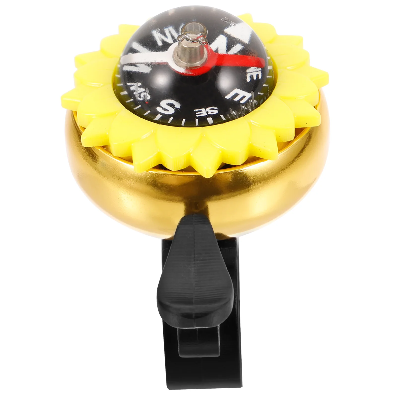 جرس دراجة من سبائك الألومنيوم، بوصلة متعددة الوظائف، جرس محمول لركوب الدراجات على الطرق، مضاد للخسارة، بوق دراجة عملي للدراجات البالغة #6