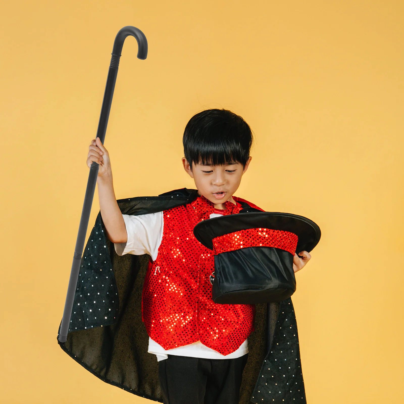 Muleta puesta en escena para fiesta, mago, Cosplay, vacaciones, bastón de plástico para caminar, accesorio decorativo para disfraz, juego de 3 secciones