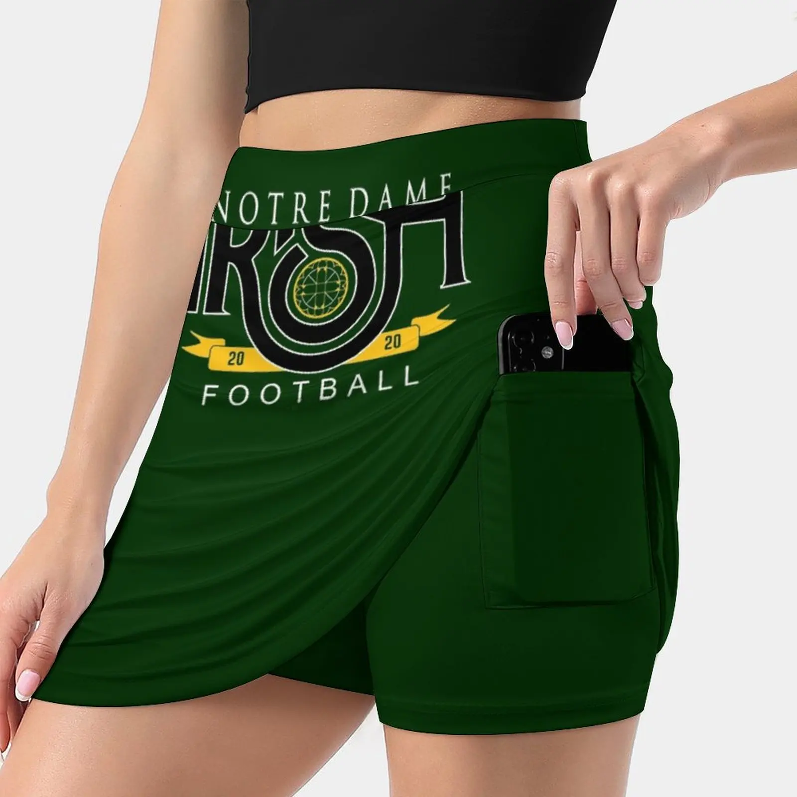 Notre Dame Irish Korean Fashion Skirt Summer Skirts For Women Light Proof Trouser Skirt Notre Dame Irish Football Notre Dame