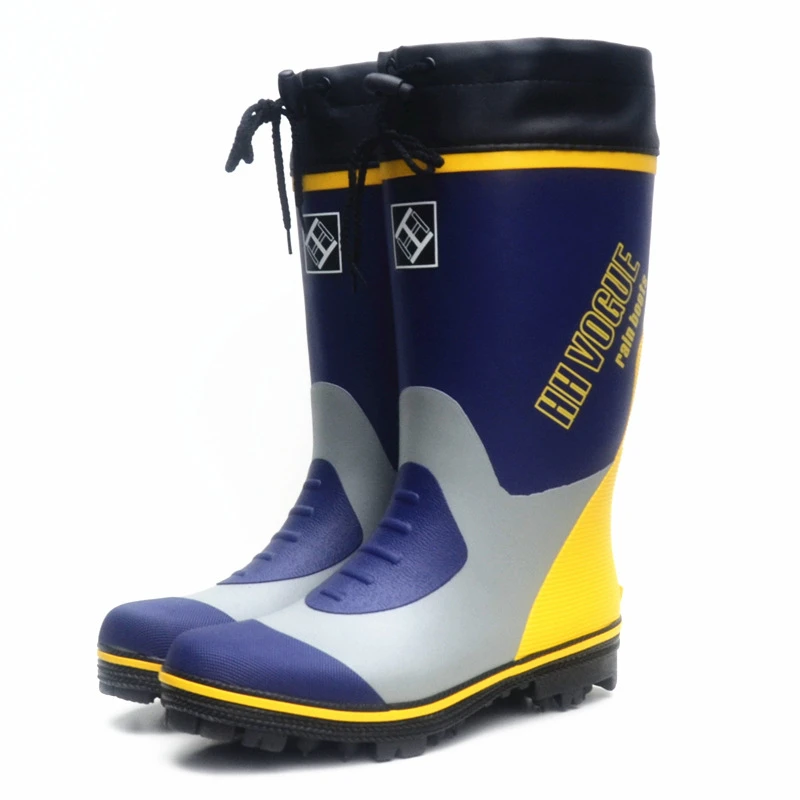 

Fashion Waterproof Fishing Boots, Steel Spike Sole Rubber Rain Boots, Men Women Hunting Hiking Working Fishing Shoes